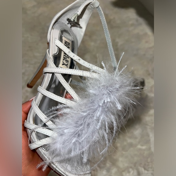 Badgley Mischka ostrich feather heels - Picture 4 of 4